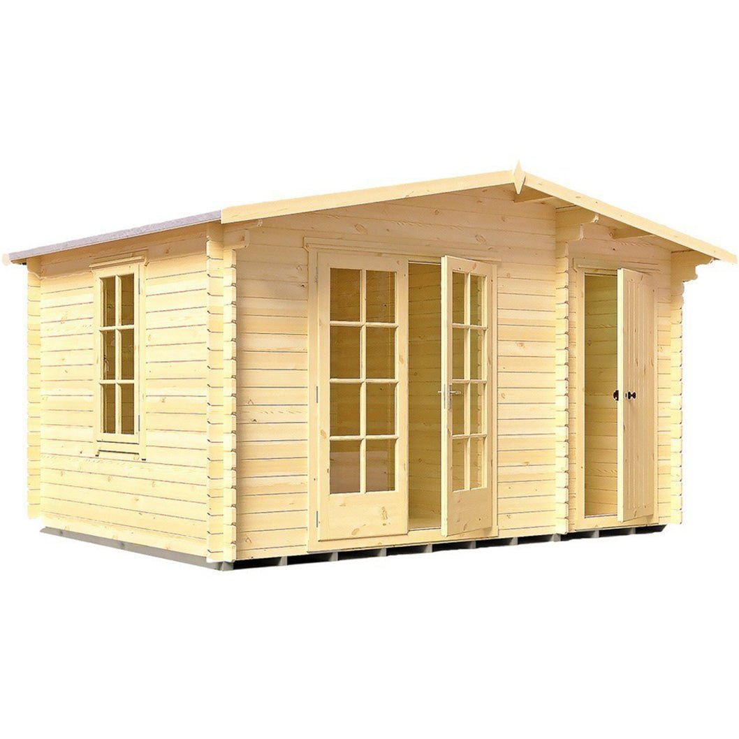 Shire Bourne 14x10ft Log Cabin With 28mm Log Thickness - JJ Building Materials