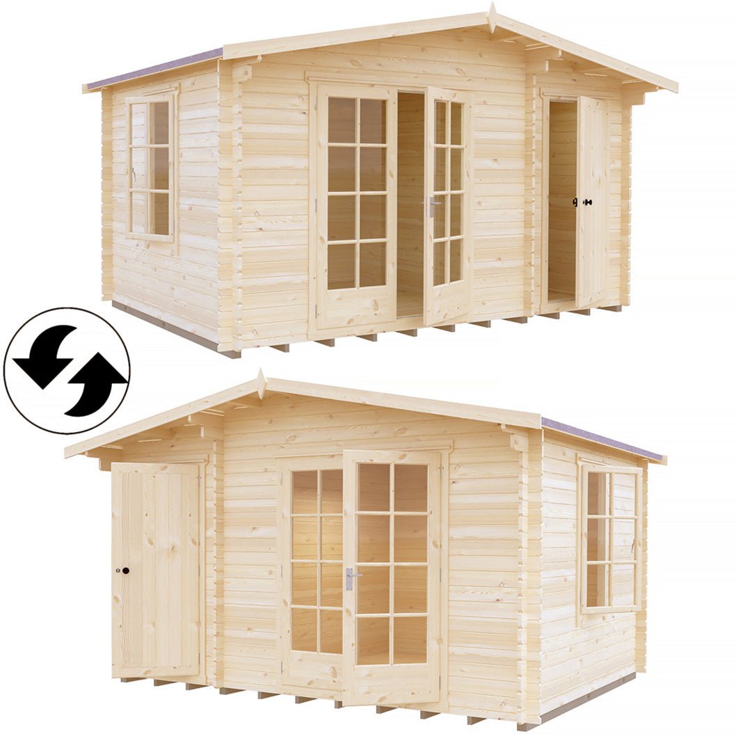 Shire Bourne 14x10ft Log Cabin With 28mm Log Thickness - JJ Building Materials