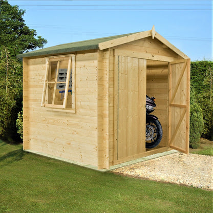 Shire Bradley Log Cabin With 19mm Log Thickness - JJ Building Materials