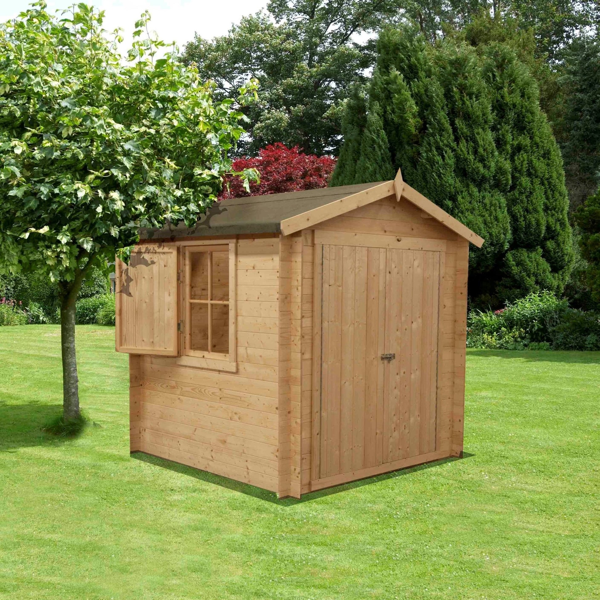 Shire Bradley Log Cabin With 19mm Log Thickness - JJ Building Materials