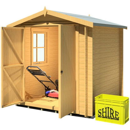 Shire Bradley Log Cabin With 19mm Log Thickness - JJ Building Materials