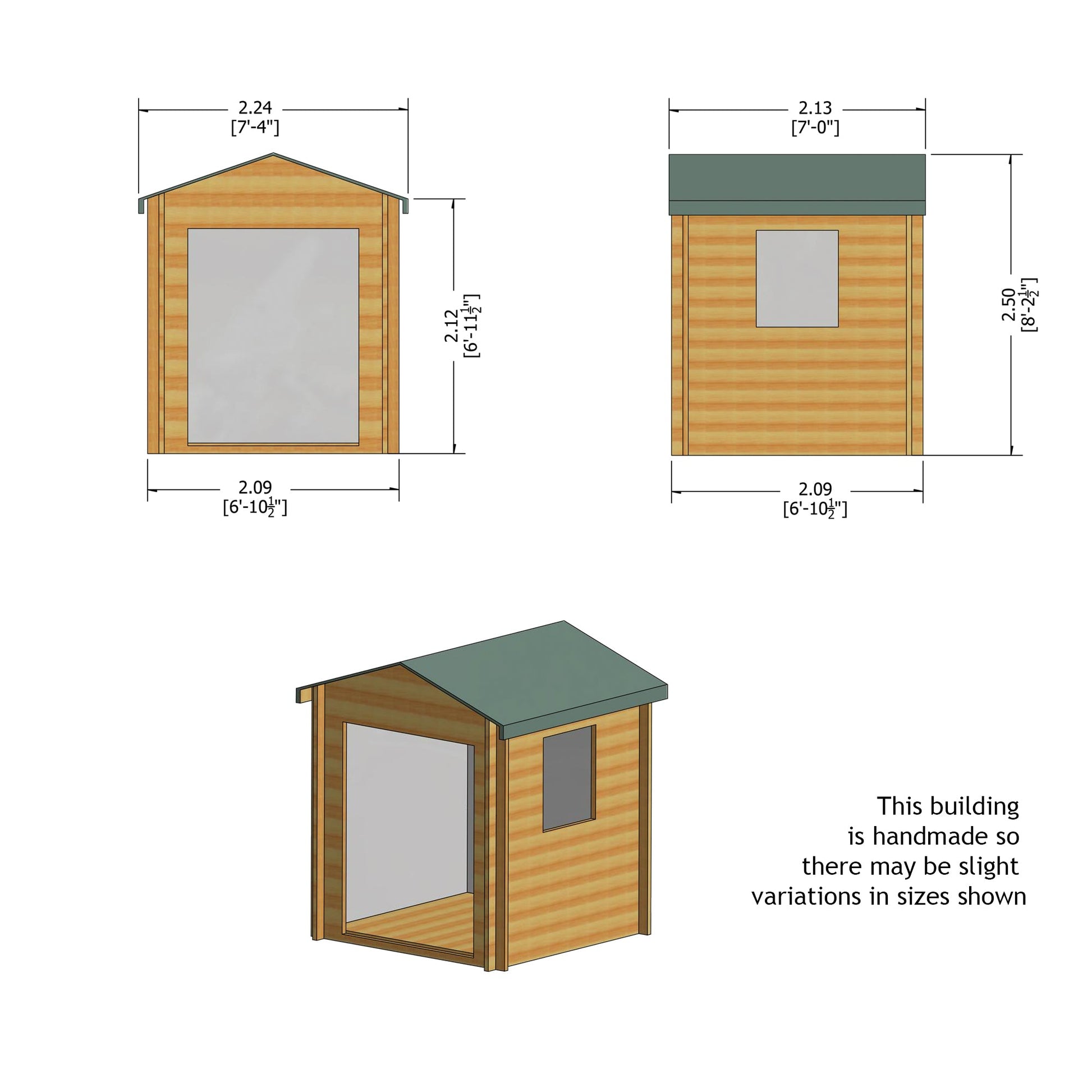 Shire Bradley Log Cabin With 19mm Log Thickness - JJ Building Materials