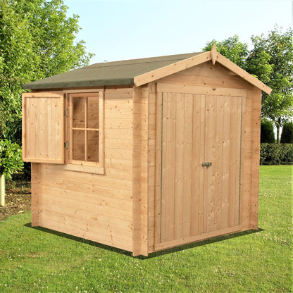 Shire Bradley Log Cabin With 19mm Log Thickness - JJ Building Materials