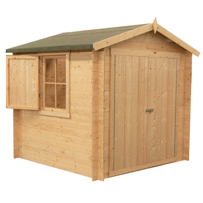 Shire Bradley Log Cabin With 19mm Log Thickness - JJ Building Materials