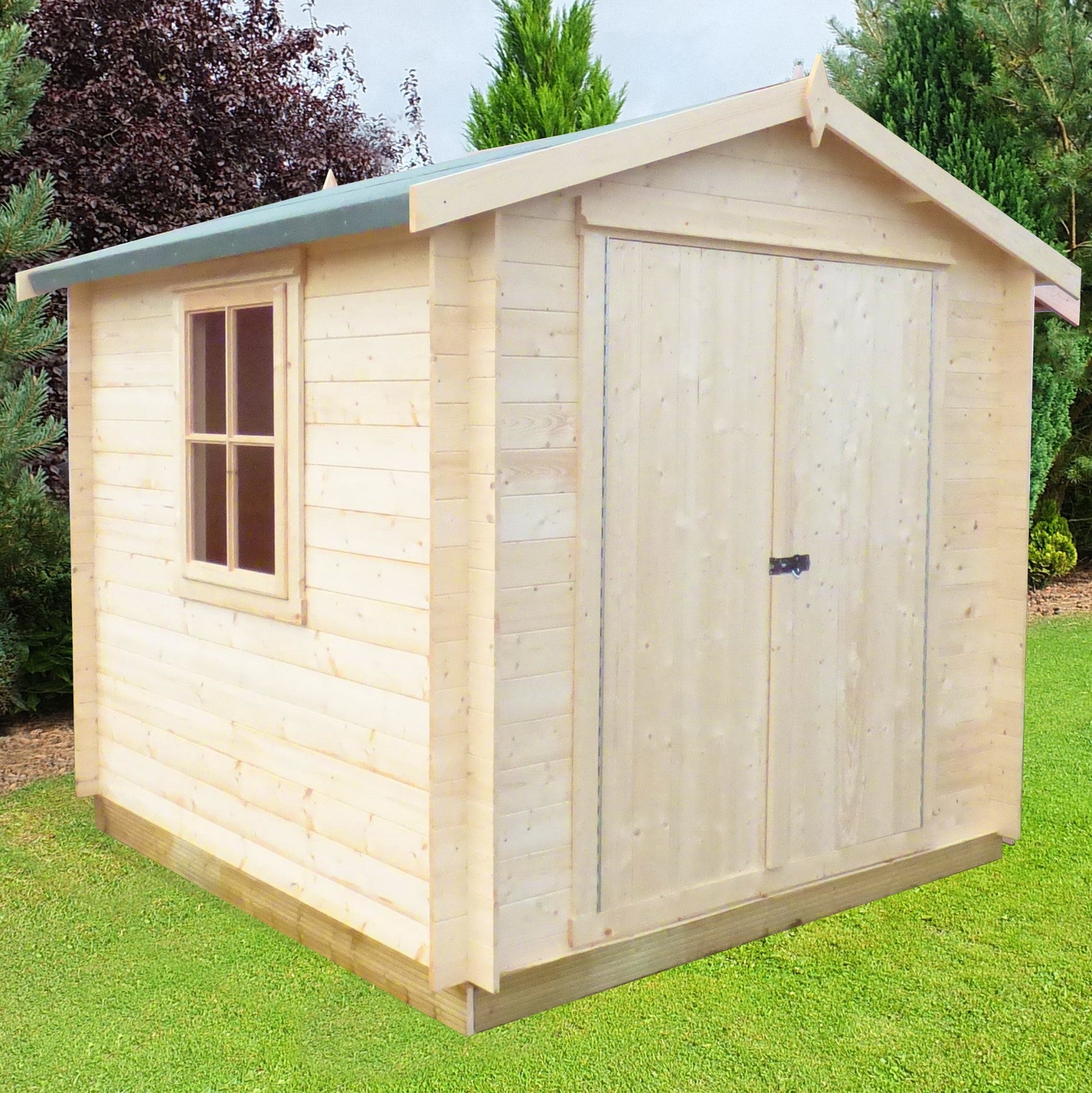 Shire Bradley Log Cabin With 19mm Log Thickness - JJ Building Materials