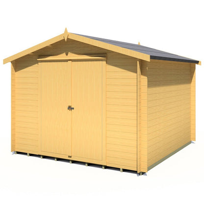 Shire Bradley Log Cabin With 19mm Log Thickness - JJ Building Materials