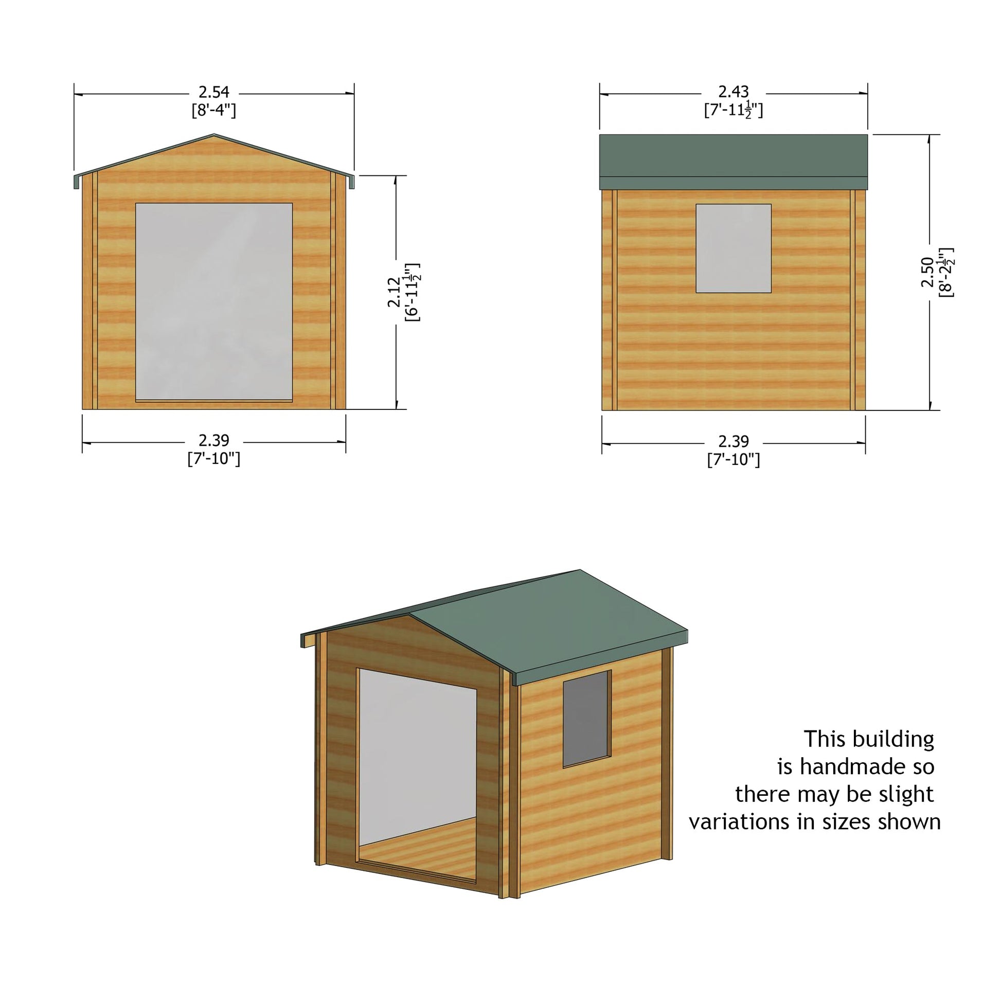 Shire Bradley Log Cabin With 19mm Log Thickness - JJ Building Materials
