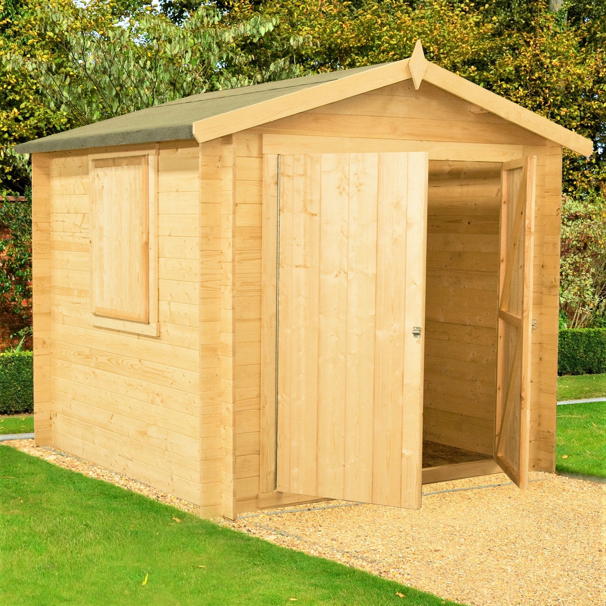 Shire Bradley Log Cabin With 19mm Log Thickness - JJ Building Materials