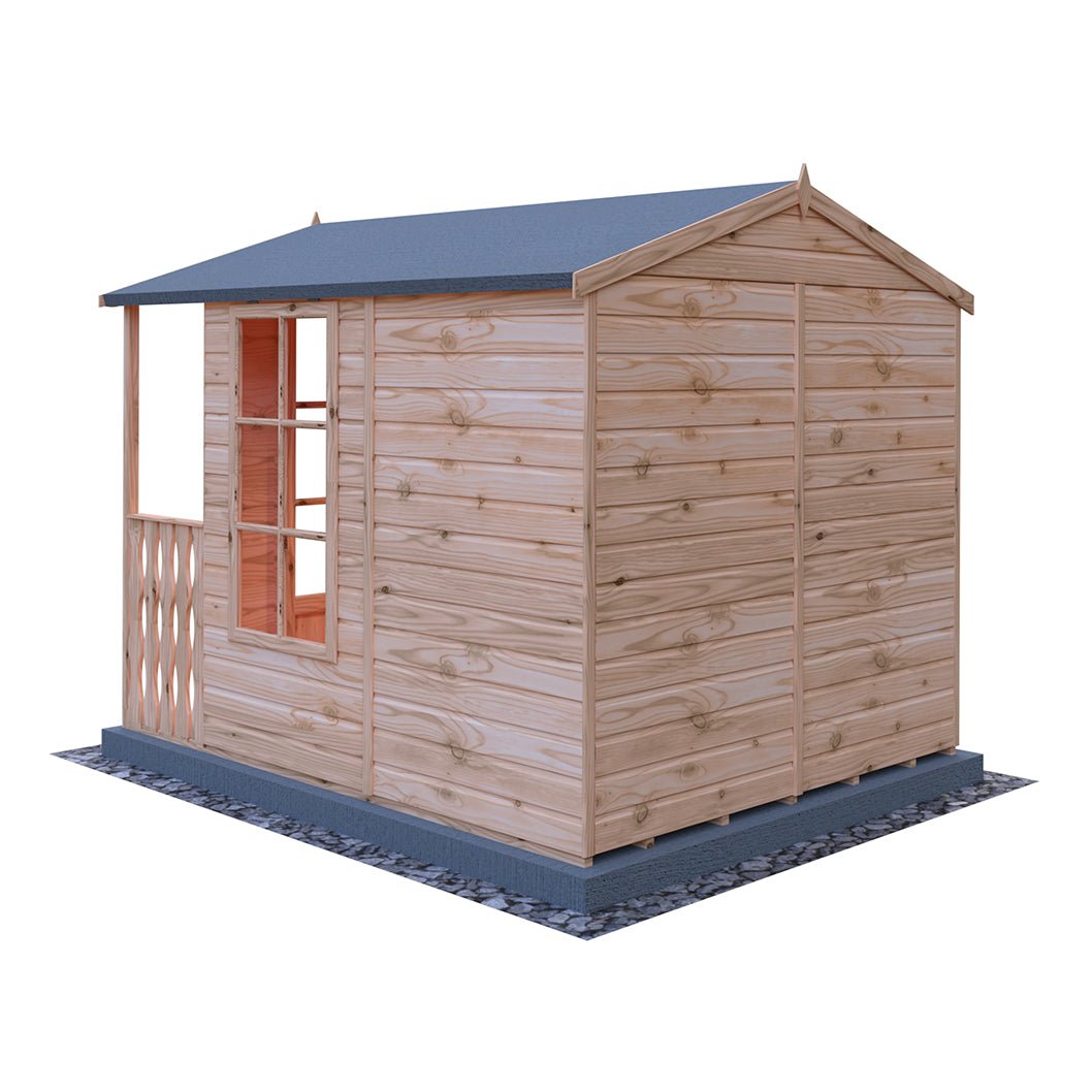 Shire Buckingham 7x7ft Double Door T&G Wooden Summerhouse - JJ Building Materials