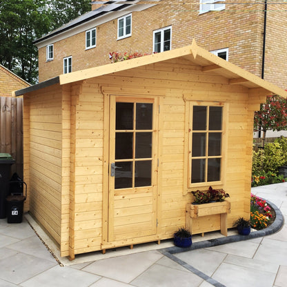 Shire Bucknells Log Cabin With 28mm Log Thickness - JJ Building Materials