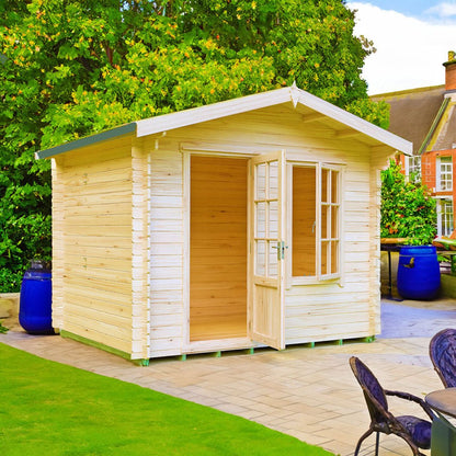 Shire Bucknells Log Cabin With 28mm Log Thickness - JJ Building Materials