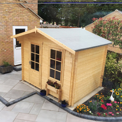 Shire Bucknells Log Cabin With 28mm Log Thickness - JJ Building Materials