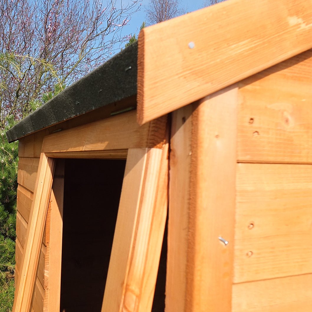 Shire Bute 4x6ft Shiplap Apex Double Door Wooden Shed - JJ Building Materials