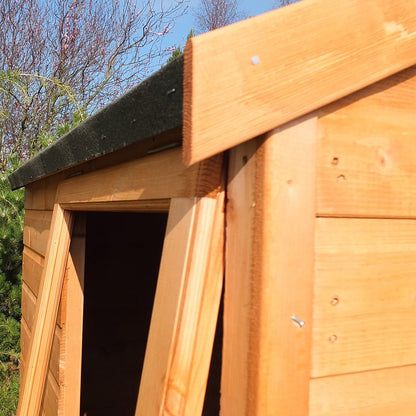 Shire Bute 4x6ft Shiplap Apex Double Door Wooden Shed - JJ Building Materials