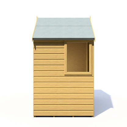 Shire Bute 4x6ft Shiplap Apex Double Door Wooden Shed - JJ Building Materials