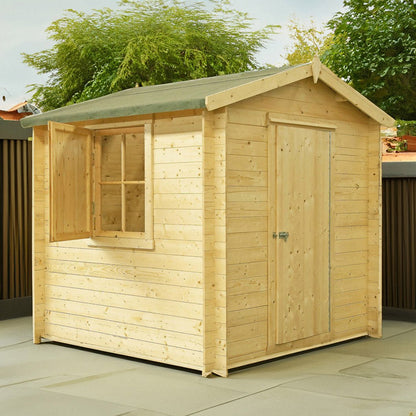 Shire Camelot Log Cabin With 19mm Log Thickness - JJ Building Materials