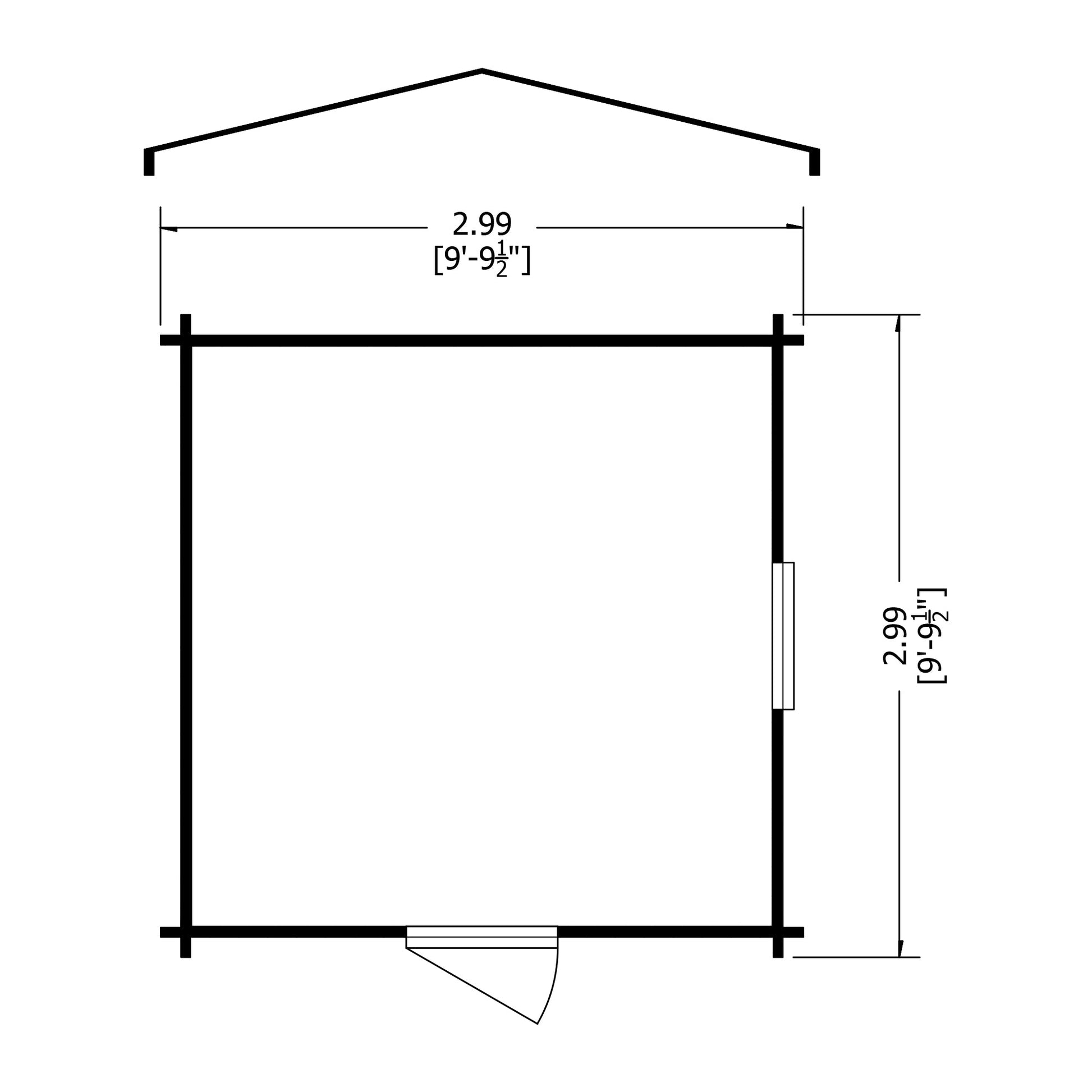 Shire Camelot Log Cabin With 19mm Log Thickness - JJ Building Materials