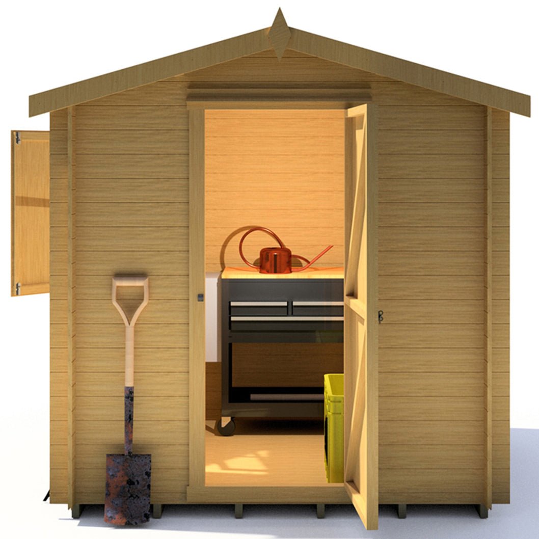 Shire Camelot Log Cabin With 19mm Log Thickness - JJ Building Materials