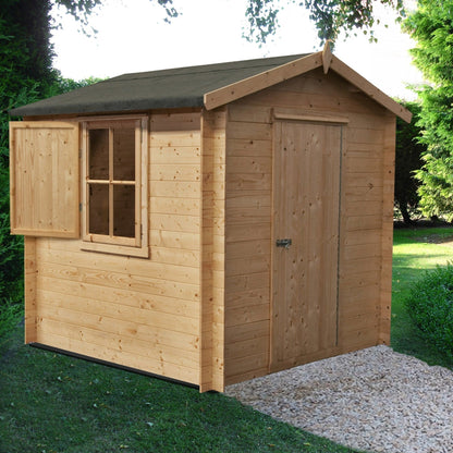 Shire Camelot Log Cabin With 19mm Log Thickness - JJ Building Materials