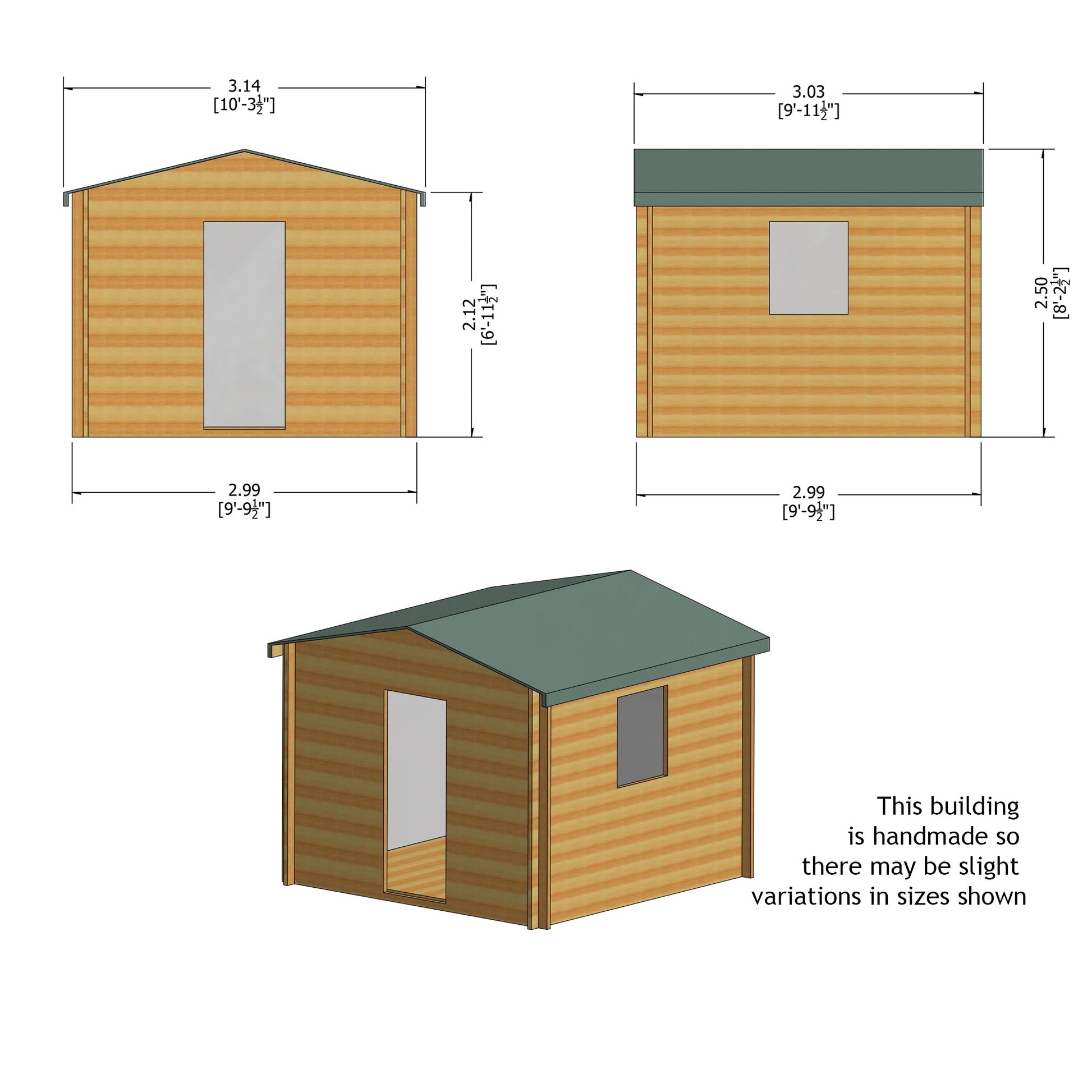 Shire Camelot Log Cabin With 19mm Log Thickness - JJ Building Materials