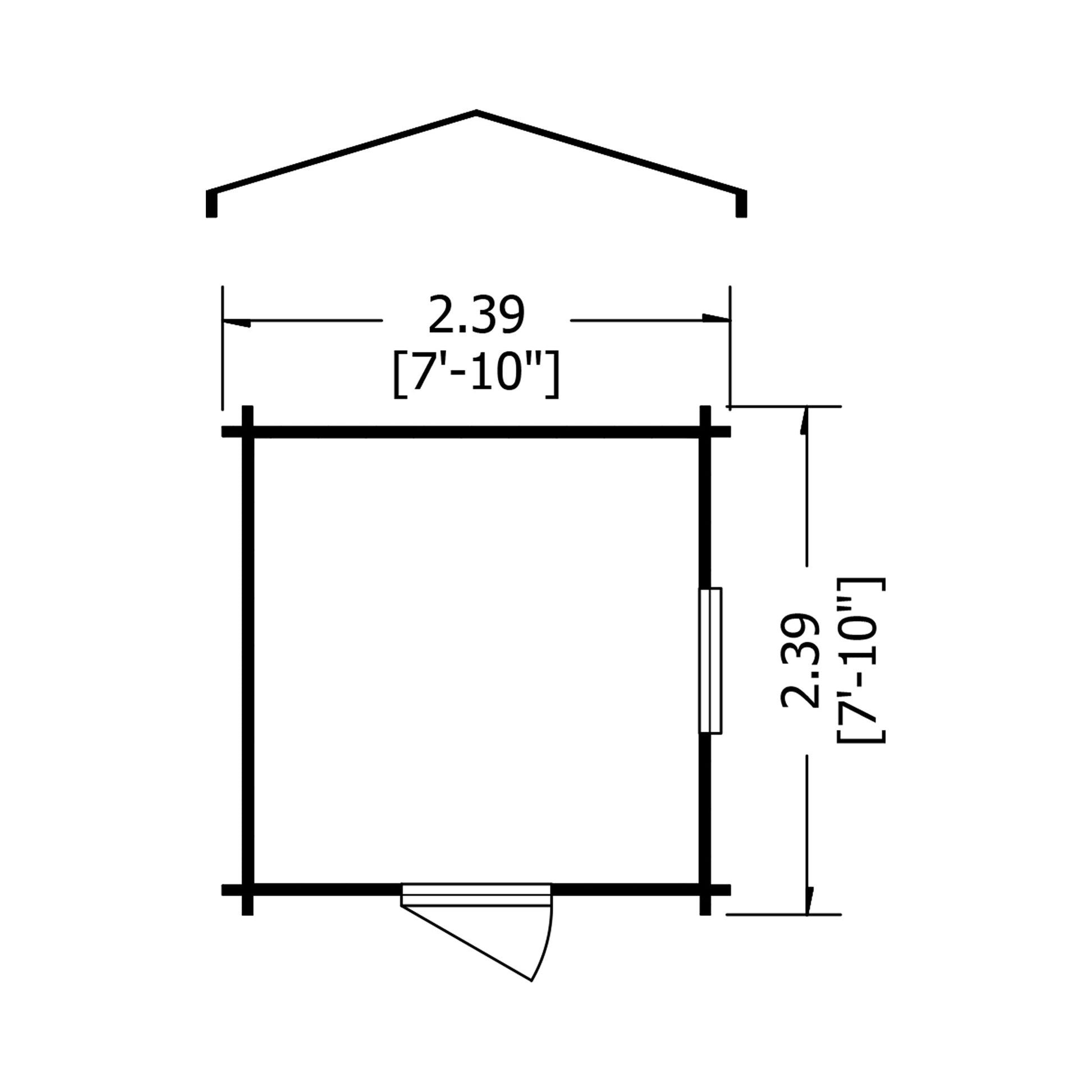 Shire Camelot Log Cabin With 19mm Log Thickness - JJ Building Materials