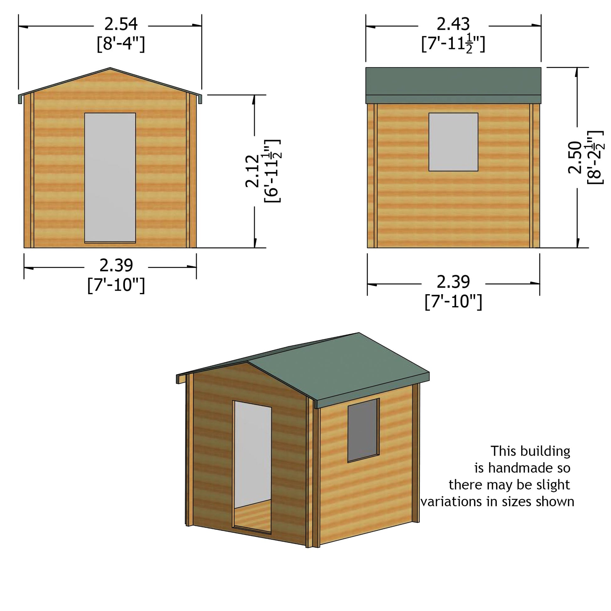 Shire Camelot Log Cabin With 19mm Log Thickness - JJ Building Materials