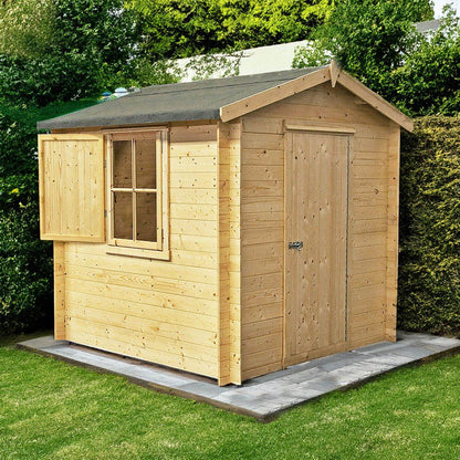 Shire Camelot Log Cabin With 19mm Log Thickness - JJ Building Materials
