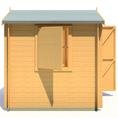 Shire Camelot Log Cabin With 19mm Log Thickness - JJ Building Materials