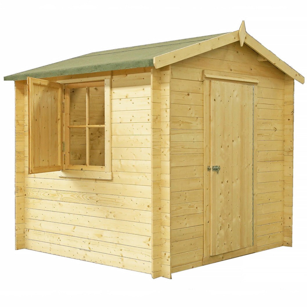 Shire Camelot Log Cabin With 19mm Log Thickness - JJ Building Materials