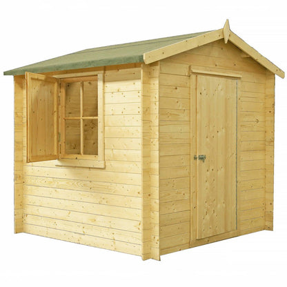 Shire Camelot Log Cabin With 19mm Log Thickness - JJ Building Materials