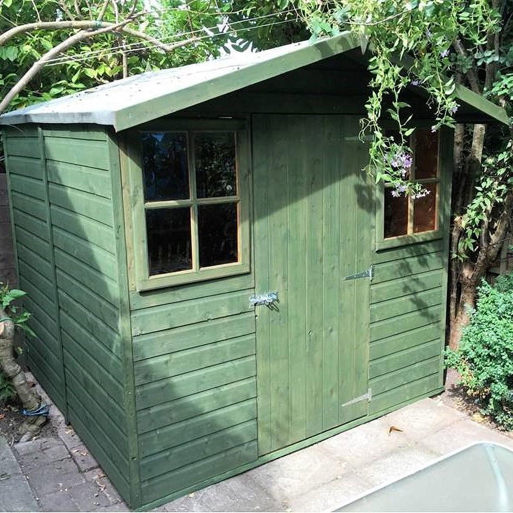 Shire Casita 7x7ft T&G Single Door Apex Wooden Shed - JJ Building Materials