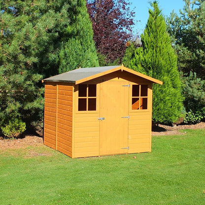 Shire Casita 7x7ft T&G Single Door Apex Wooden Shed - JJ Building Materials