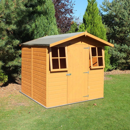 Shire Casita 7x7ft T&G Single Door Apex Wooden Shed - JJ Building Materials