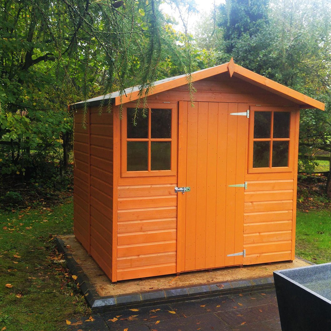 Shire Casita 7x7ft T&G Single Door Apex Wooden Shed - JJ Building Materials