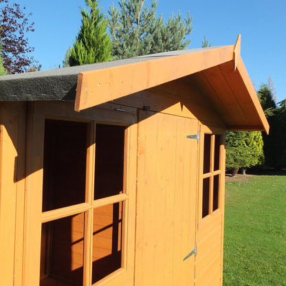 Shire Casita 7x7ft T&G Single Door Apex Wooden Shed - JJ Building Materials