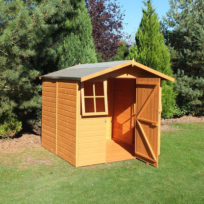 Shire Casita 7x7ft T&G Single Door Apex Wooden Shed - JJ Building Materials
