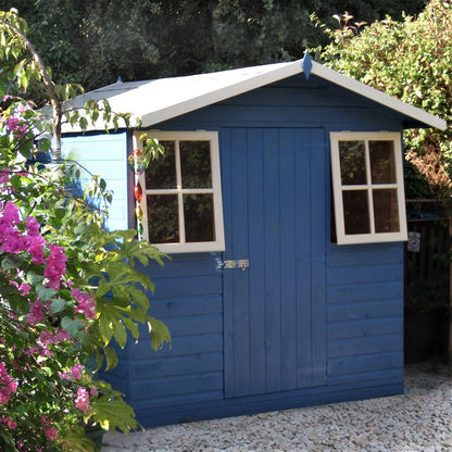 Shire Casita 7x7ft T&G Single Door Apex Wooden Shed - JJ Building Materials