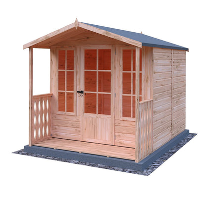 Shire Chatsworth 7x7ft Single Door T&G Wooden Summerhouse - JJ Building Materials