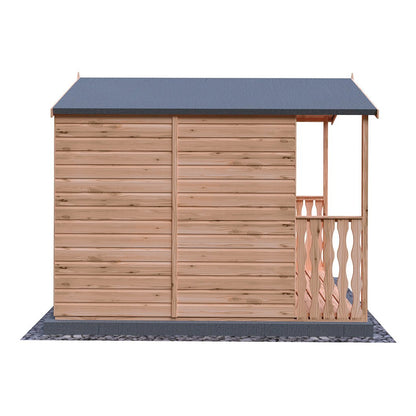 Shire Chatsworth 7x7ft Single Door T&G Wooden Summerhouse - JJ Building Materials