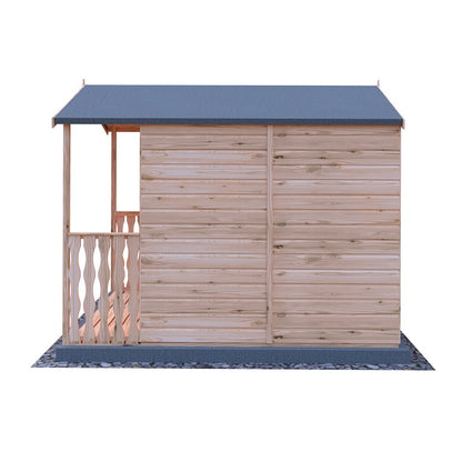 Shire Chatsworth 7x7ft Single Door T&G Wooden Summerhouse - JJ Building Materials