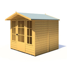 Shire Chatsworth 7x7ft Single Door T&G Wooden Summerhouse - JJ Building Materials