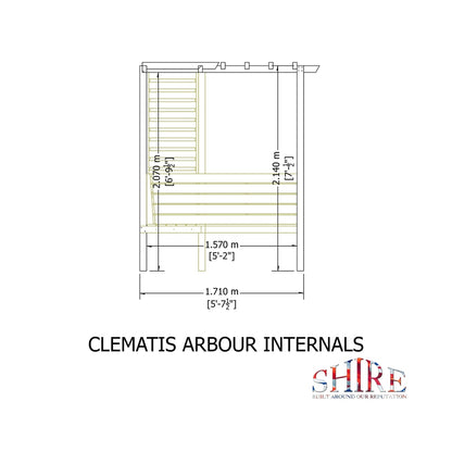 Shire Clematis Arbour Pressure Treated - JJ Building Materials