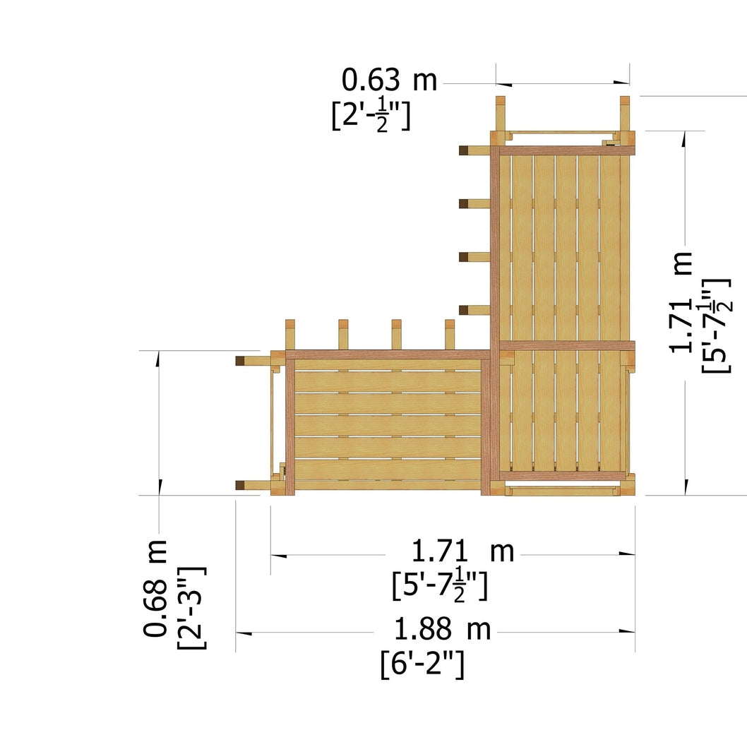 Shire Clematis Arbour Pressure Treated - JJ Building Materials