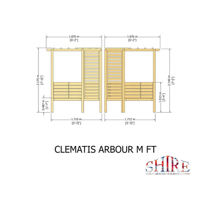 Shire Clematis Arbour Pressure Treated - JJ Building Materials
