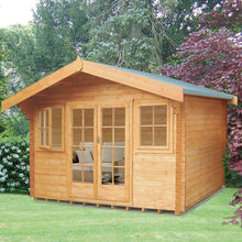 Shire Clipstone Log Cabin With 28mm Log Thickness - JJ Building Materials