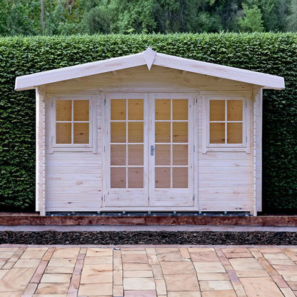 Shire Clipstone Log Cabin With 28mm Log Thickness - JJ Building Materials
