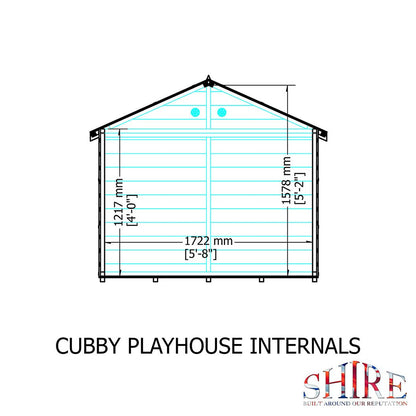 Shire Cubby 6x4ft Kids Playhouse - JJ Building Materials