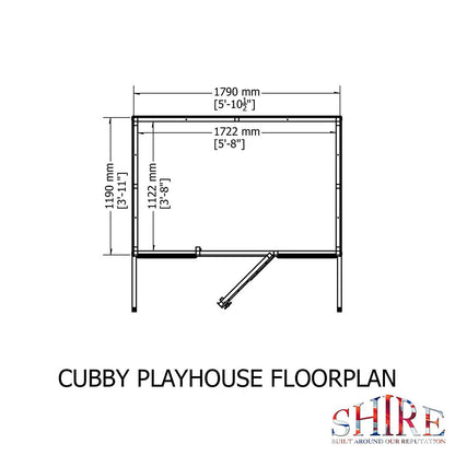 Shire Cubby 6x4ft Kids Playhouse - JJ Building Materials