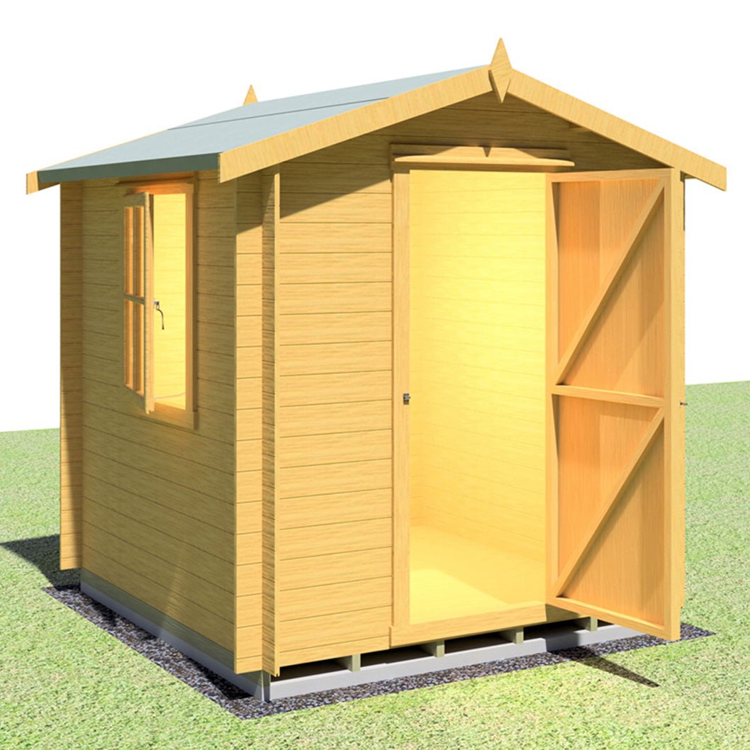 Shire Danbury Log Cabin With 19mm Log Thickness - JJ Building Materials
