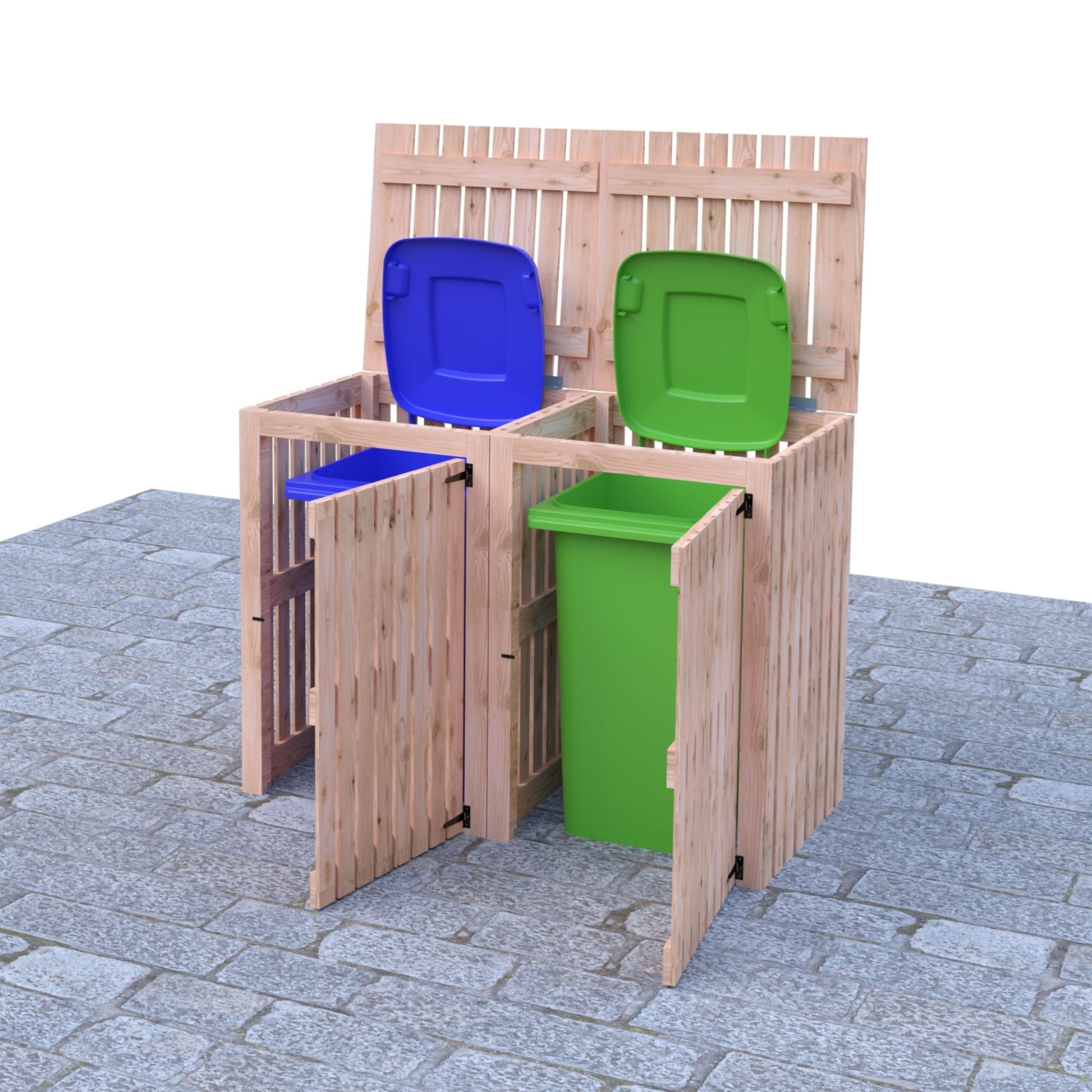 Shire Double Wheelie Bin Store - JJ Building Materials